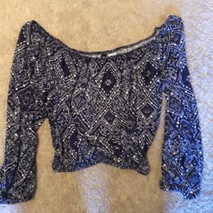 H&M long sleeve crop top